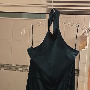 Green VELVETEEN Maxi Dress from FASHIONOVA